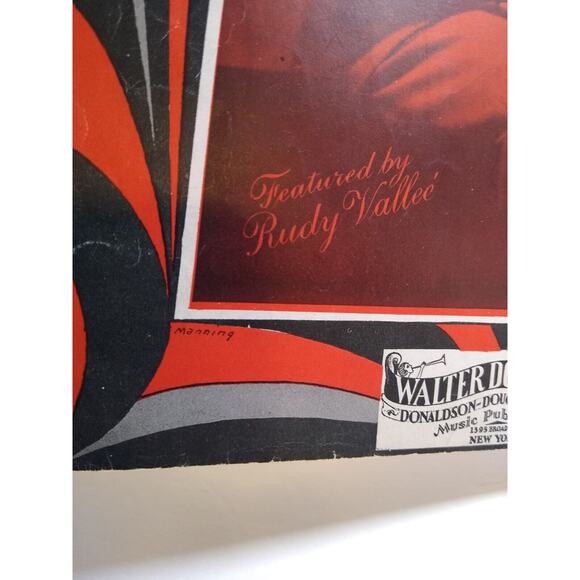 Walter Donaldson Little White Lies Sheet Music 1930 Rudy Vallee Manning Original - Picture 2 of 5